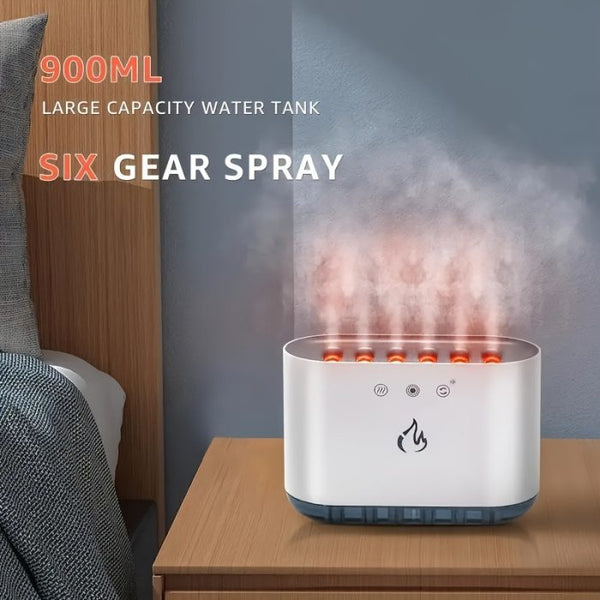 Multifunkciós ultrahangos párásító/diffúzor hangulatos RGB világítással 900ML víztartállyal