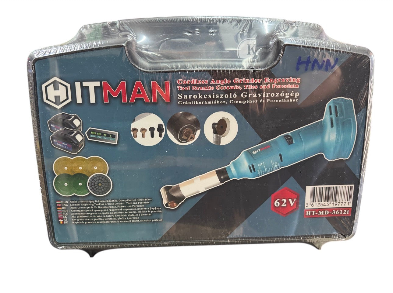 Hitman – Akkumulátoros sarokcsiszoló gravírozógép – 62V HT-MD-3612i