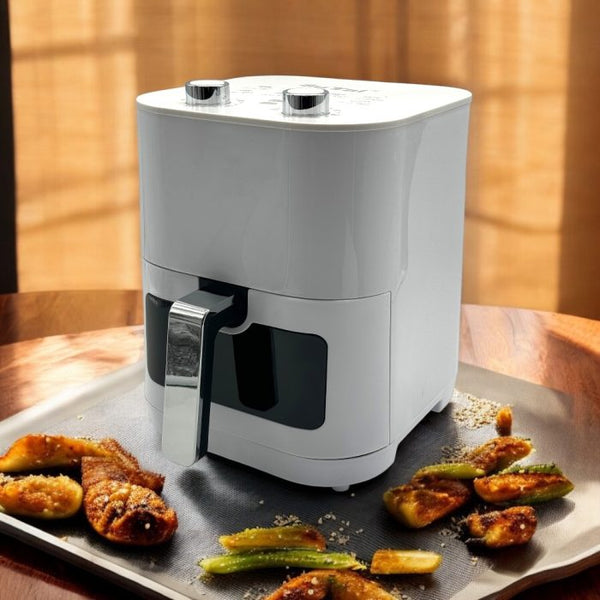 10 Literes Forrólevegős Sütő Airfryer Betekintő Ablakkos Fehér
