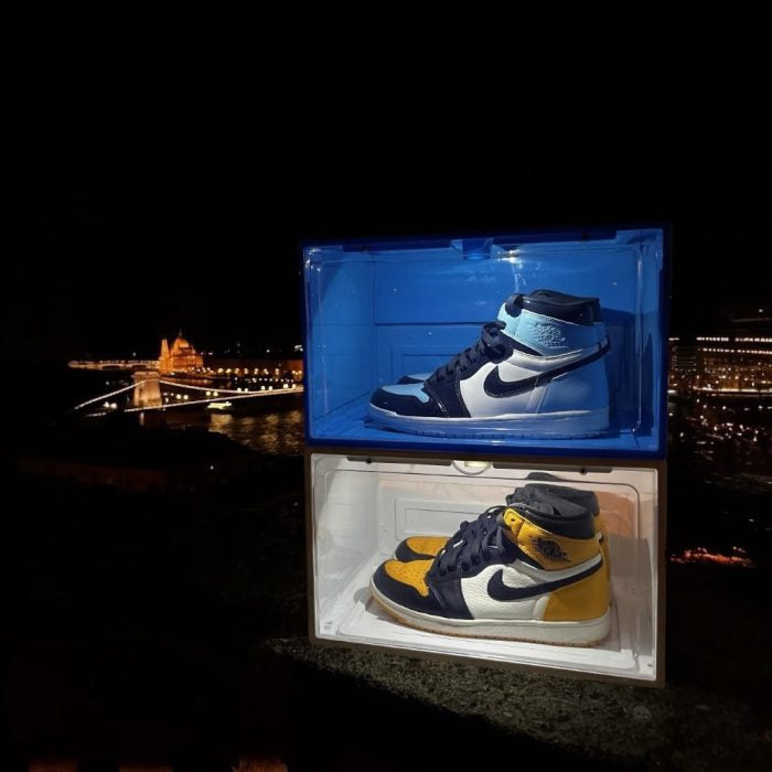 LED Átlátszó Sneakers Hangvezérelt Display Box