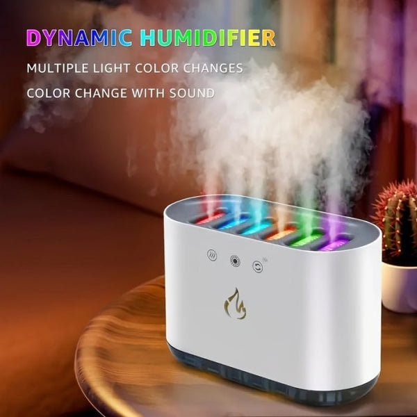 Multifunkciós ultrahangos párásító/diffúzor hangulatos RGB világítással 900ML víztartállyal
