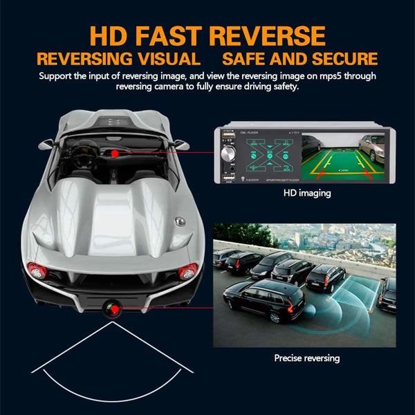 Car Smart AI Voice Player - 4,1 hüvelykes TFT érintőképernyős autós multimédia lejátszó