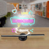 Holografikus HD ledes ventilátor 3D hologramm kivetítő telefonos applikációval és távirányítóval
