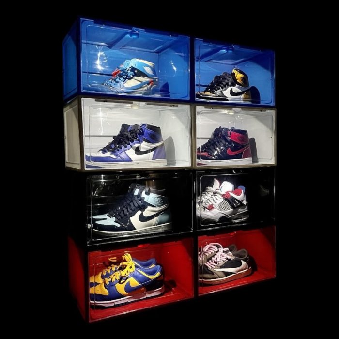 LED Átlátszó Sneakers Hangvezérelt Display Box
