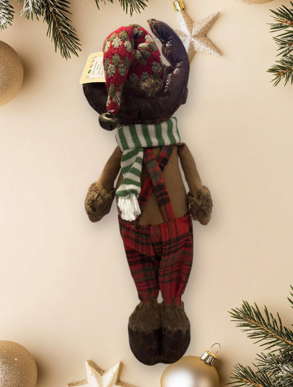 Álló karácsonyi rénszarvas dekoráció – 49 cm magas