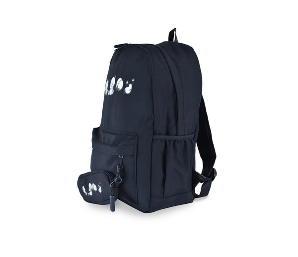 Rhino Fekete Panda Mintás Iskolatáska Tolltartóval