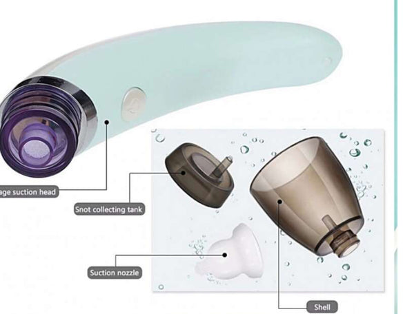 Elektromos fül- és orrszívó készülék gyermekeknek / akkumulátoros
