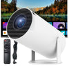Játékkonzol videoprojektorral, 4k, távirányítóval, WiFi, bluetooth, automatikus képjavítás, beépített hangszóró, HDMI, USB, fehér