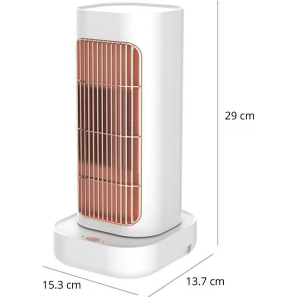 Álló Hősugárzó PTC Kerámia Fűtéssel, Kétféle Fokozattal, Széles Fűtési Területtel - Fehér