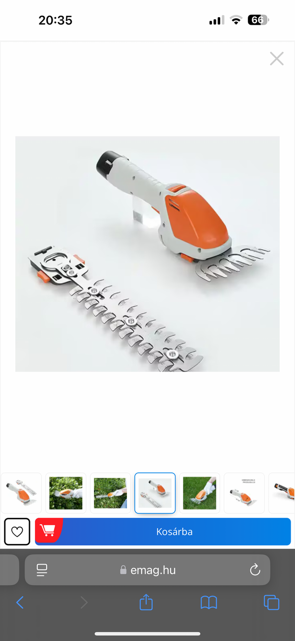 2 az 1-ben elektromos kerti olló, fű, sövény vagy cserjék nyírására, elemmel, 2 olló mellékelve