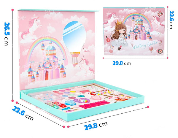 Fantasy magic sminkkészlet gyerekeknek – karkőtővel, fülbevalóval, gyűrűvel és sok kiegészítővel (BBJ)