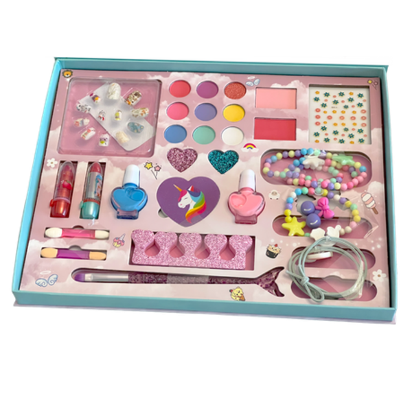 Fantasy magic sminkkészlet gyerekeknek – karkőtővel, fülbevalóval, gyűrűvel és sok kiegészítővel (BBJ)