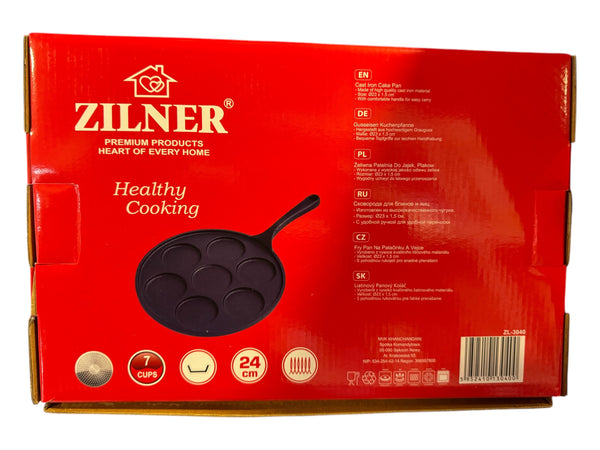 ZILNER 7 db-os Aebleskiver serpenyő