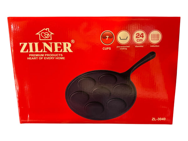 ZILNER 7 db-os Aebleskiver serpenyő