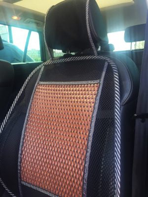 Bambusz ülésvédő AG-24696 FEKETE/BARNA