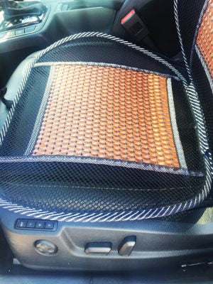 Bambusz ülésvédő AG-24696 FEKETE/BARNA