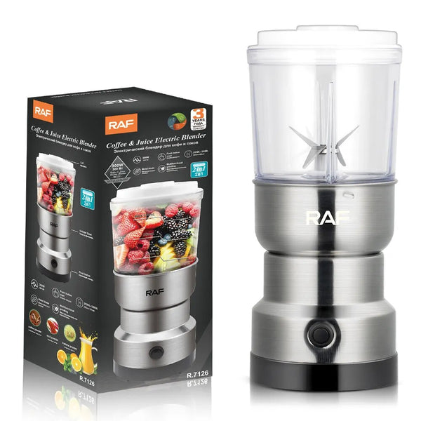 R.7126 elektromos turmixgép kávéhoz és turmixhoz 2 az 1-ben RAF, űrtartalom 350 ml, 300 W
