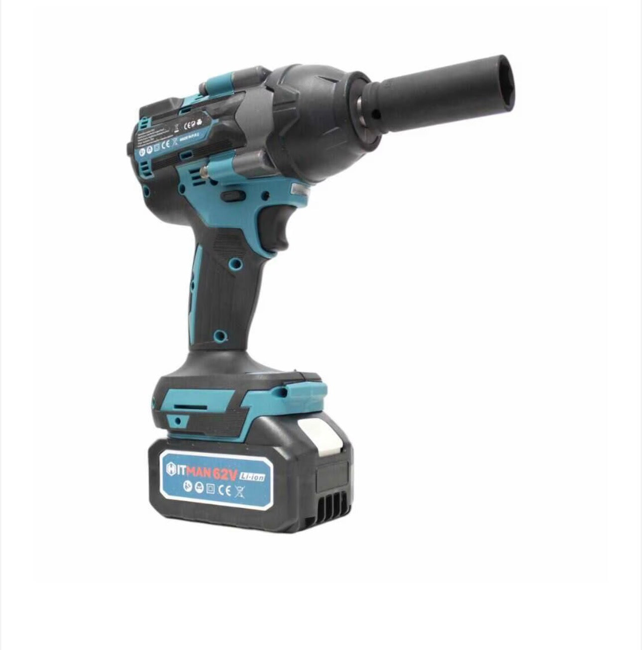 Hitman HT-IWS-1250X.Pro Akkumulátoros Ütvecsavarozó Kerékkulcs, 1250NM, 2 x 62V akku