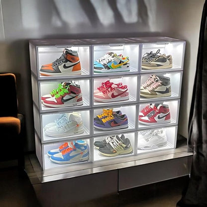 LED Átlátszó Sneakers Hangvezérelt Display Box