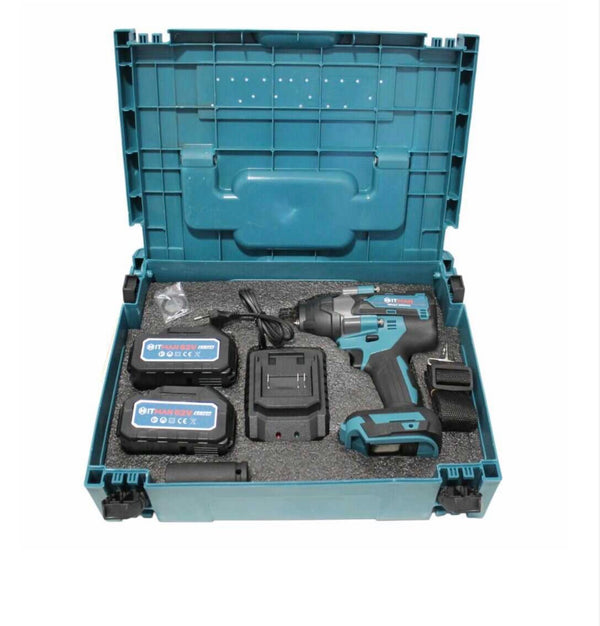 Hitman HT-IWS-1250X.Pro Akkumulátoros Ütvecsavarozó Kerékkulcs, 1250NM, 2 x 62V akku