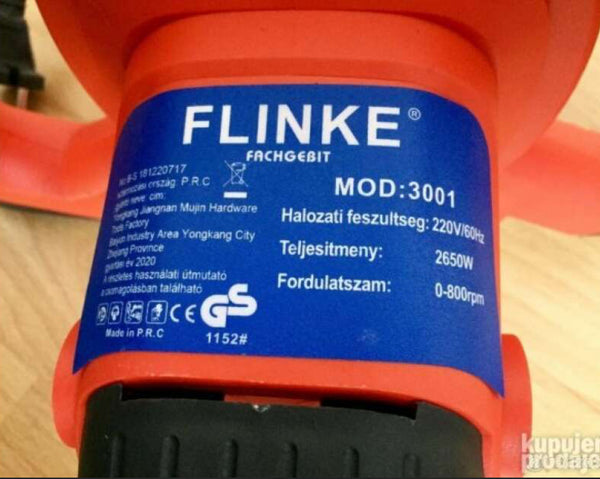 Flinke FK-3001 elektromos univerzális keverőgép, 2650W festék- és habarcskeverő, festékkeverő, malterkeverő FK3001