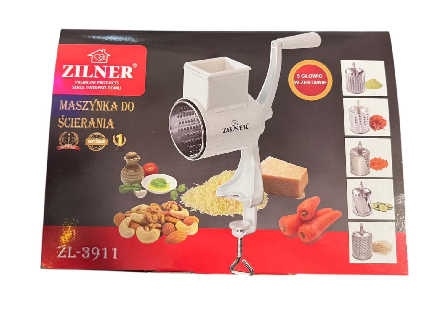 Zilner ZL-3911 diódaráló,5 betétes (olajos magvak,sajt,zöldség)