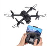 Összecsukható RC drón dupla 4K kamerával, 5 oldalas akadályelkerüléssel, fekete, 14 év feletti gyermekek számára, 2 elemmel együtt