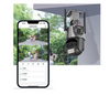 Inteligens 2 Kamerás, 4MP-es, 360°-ban Forgatható, Wifi/4G Térfigyelő Kamera