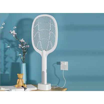 Elektromos szúnyog- és légyirtó ütő UV lámpával, USB-s akkumulátoros