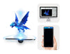Holografikus HD ledes ventilátor 3D hologramm kivetítő telefonos applikációval és távirányítóval