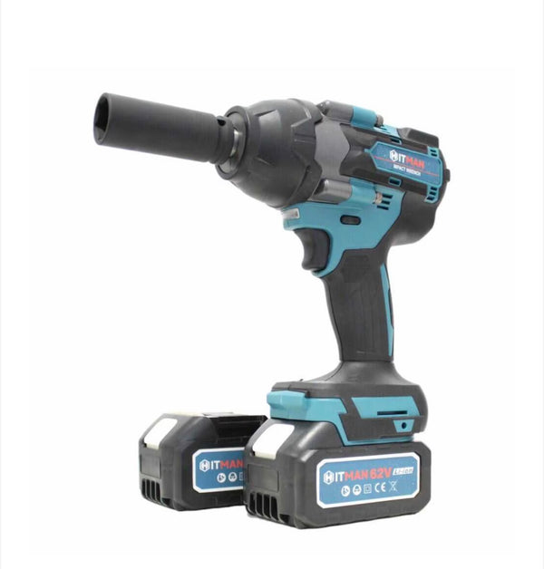 Hitman HT-IWS-1250X.Pro Akkumulátoros Ütvecsavarozó Kerékkulcs, 1250NM, 2 x 62V akku