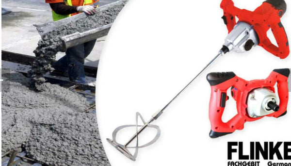 Flinke FK-3001 elektromos univerzális keverőgép, 2650W festék- és habarcskeverő, festékkeverő, malterkeverő FK3001