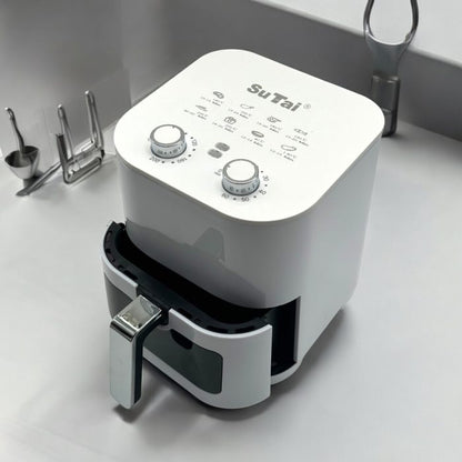 10 Literes Forrólevegős Sütő Airfryer Betekintő Ablakkos Fehér