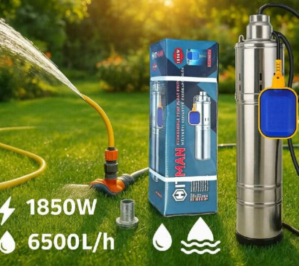 Hitman SP6837A Mélykúti Csőszivattyú, 1850W, 6500 l/óra – Úszókapcsolós automata működéssel