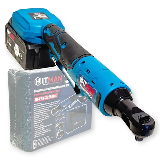 Hitman akkumulátoros racsnis kulcs, 97,5 Nm, 10 akkucellás, HT-ERK-3325Max