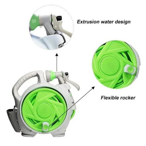 Feltekerhető 7 funkciós kerti slag dobbal, 15 m