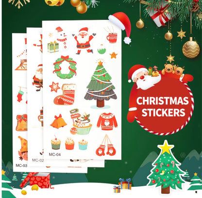 Karácsonyi témájú csillámtetoválás