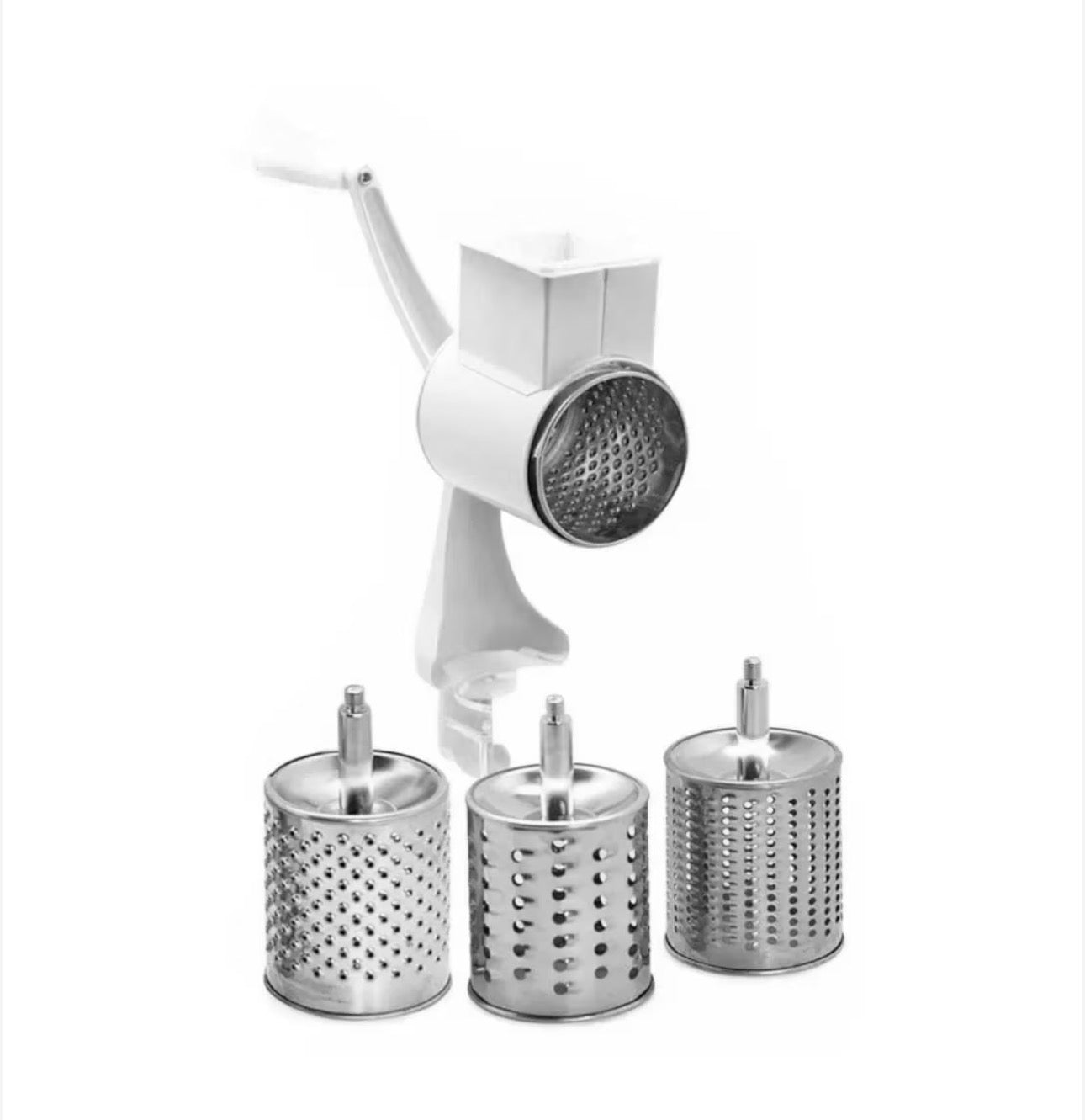 ZILNER 3 az 1-ben kézi húsdaráló, rozsdamentes acél, fehér, 22 cm