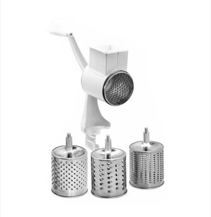 ZILNER 3 az 1-ben kézi húsdaráló, rozsdamentes acél, fehér, 22 cm