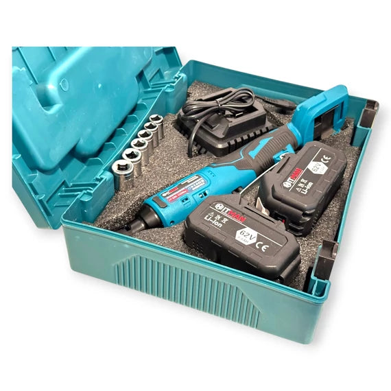 Hitman akkumulátoros racsnis kulcs, 97,5 Nm, 10 akkucellás, HT-ERK-3325Max