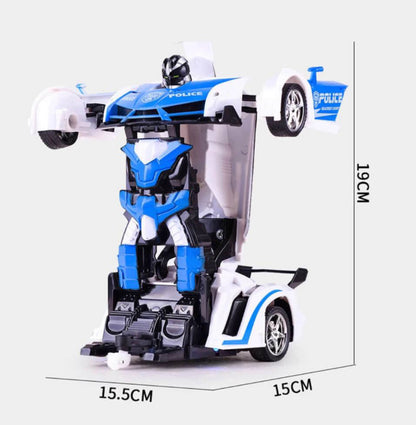 Robotautó távirányítóval 2 az 1-ben rendőrség