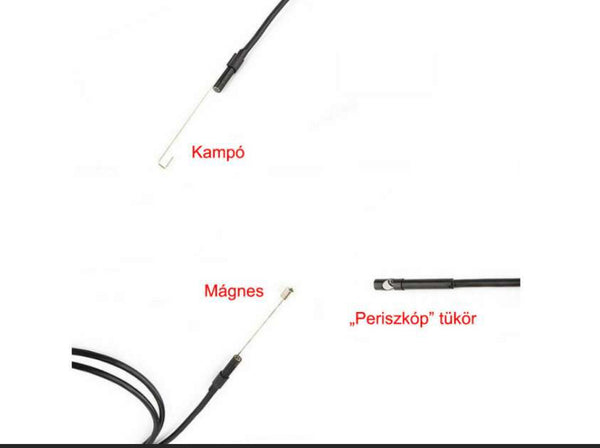 OTG Endoszkóp kamera beépített LED világítással, USB és microUSB csatlakozással, 5 méter
