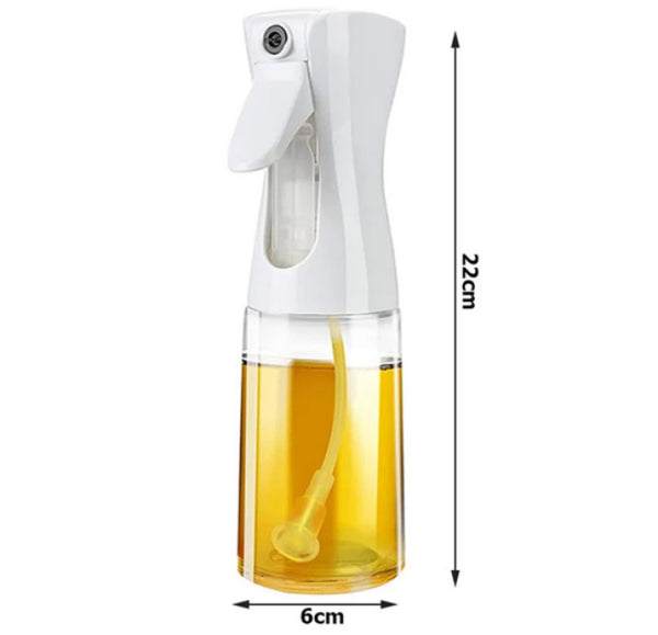 Olaj És Ecet Permetező Spray - 200 Ml - 22 X 6 Cm - Fehér