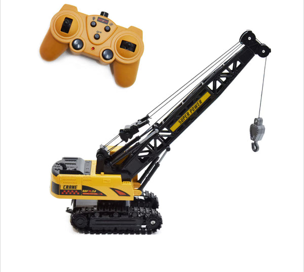 Távirányítós lánctalpas daru, megemelhető farönkkel