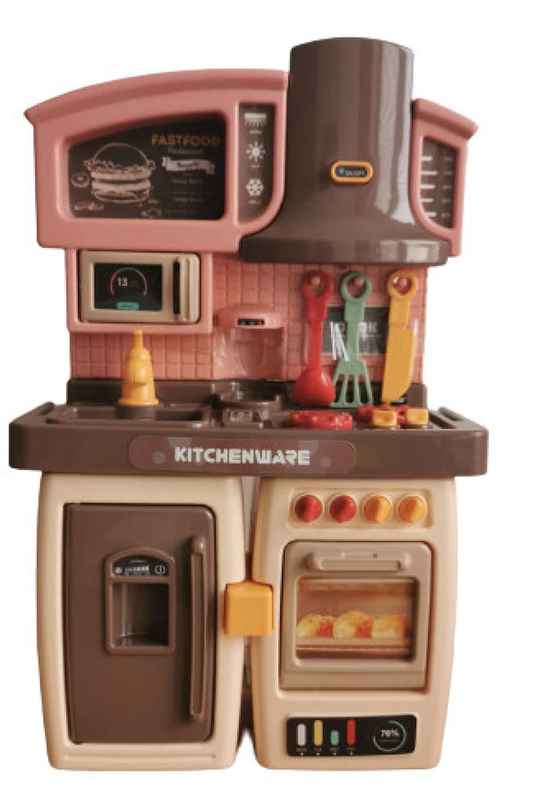 Műanyag 2 az egybenkonyhapultos öltöny vicces főzés, zenével és fényekkel, 27 x 14.5 x 8 cm