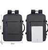 Nagy kapacitású, bövíthetö férfi hátizsák USB tölt férfilaptop táska vízálló üzleti utazás háti csomagcsomagtartó táskák