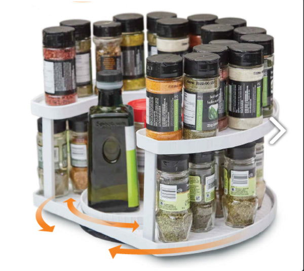 SPICE SPINNER - FORGATHATÓ FŰSZERTARTÓ ÁLLVÁNY, 40 DB FŰSZERNEK