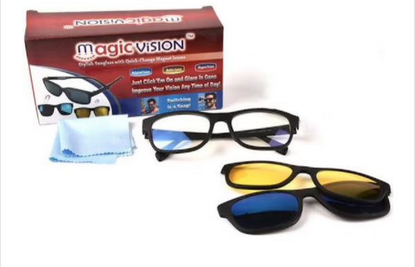 Magic Vision 3 az 1-ben Cserélhető lencsés szemüveg