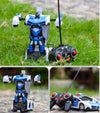 Robotautó távirányítóval 2 az 1-ben rendőrség