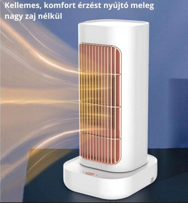 Álló Hősugárzó PTC Kerámia Fűtéssel, Kétféle Fokozattal, Széles Fűtési Területtel - Fehér